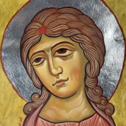 Angel with Golden Hair Intermediate icon painting course recordings